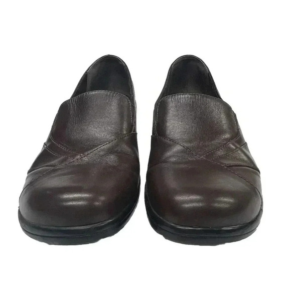Clarks Womens Blackberry 84630 Loafer Flat Brown Leather Slip On Round Toe 10 M - Picture 2 of 9